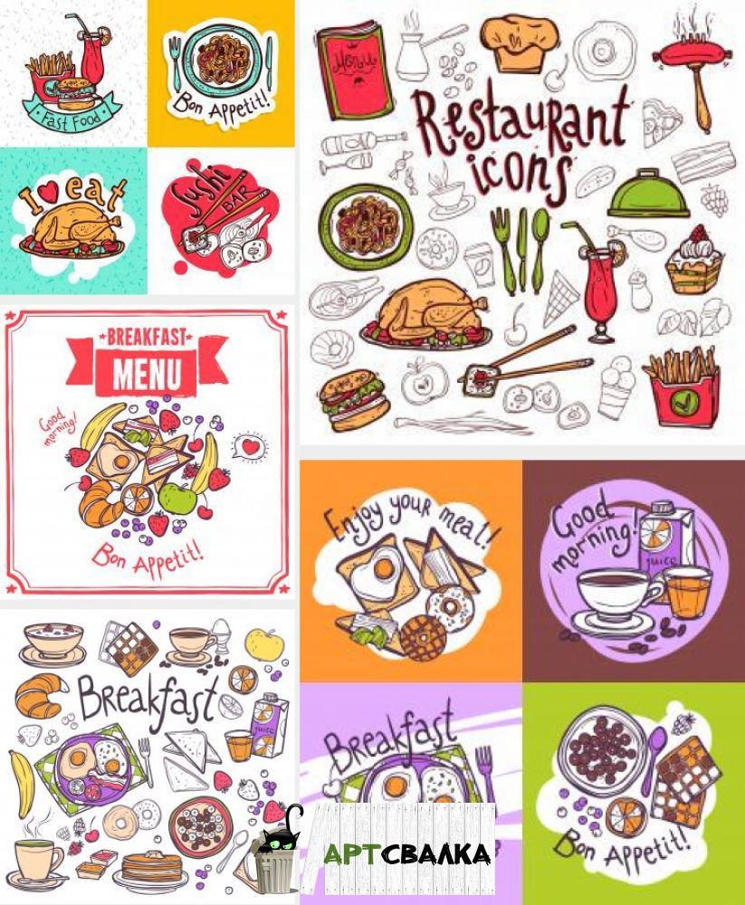 Логотипы и изображения еды | Logos and images of food